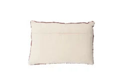Zierkissen Cordoba – Abstraktes Tufting-Design in Bordeauxrot