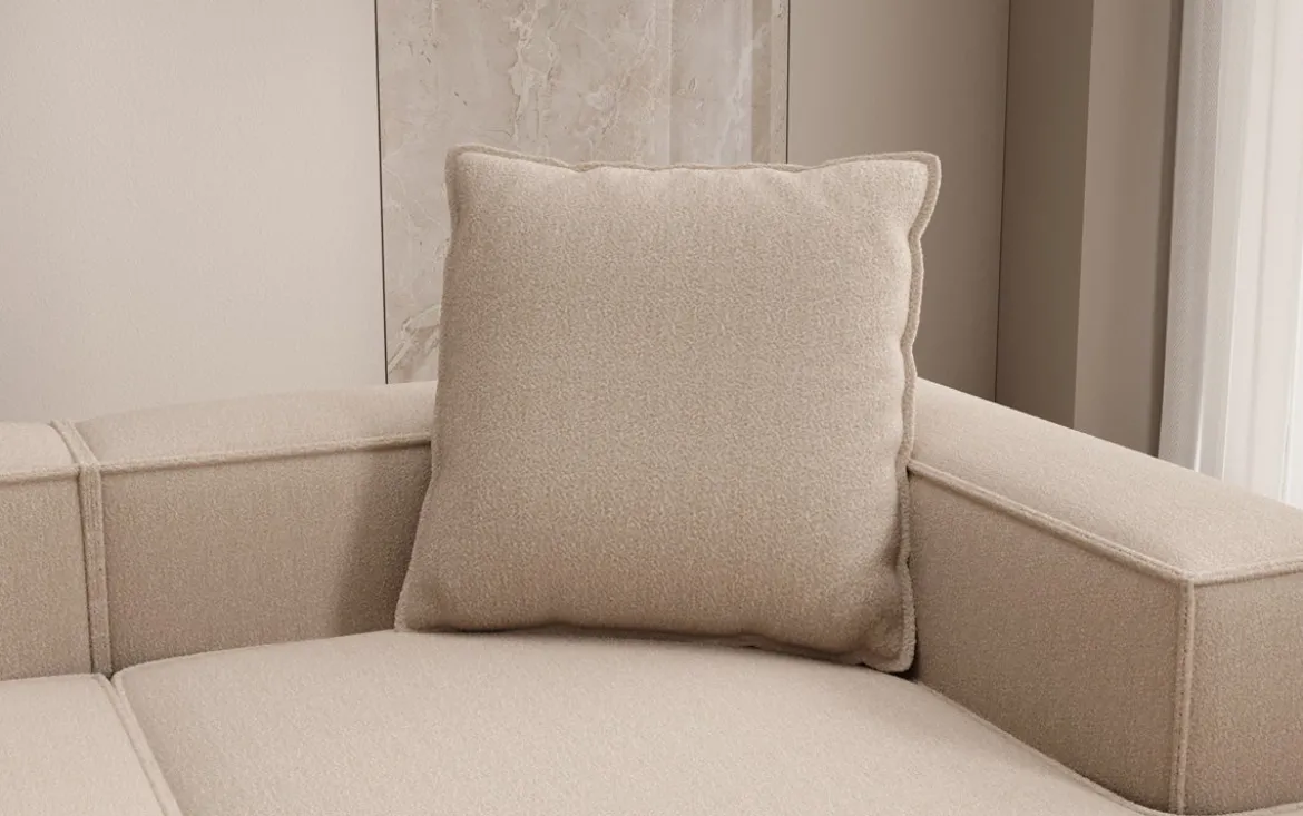 Zierkissen Lesley 60x60 in Bouclé