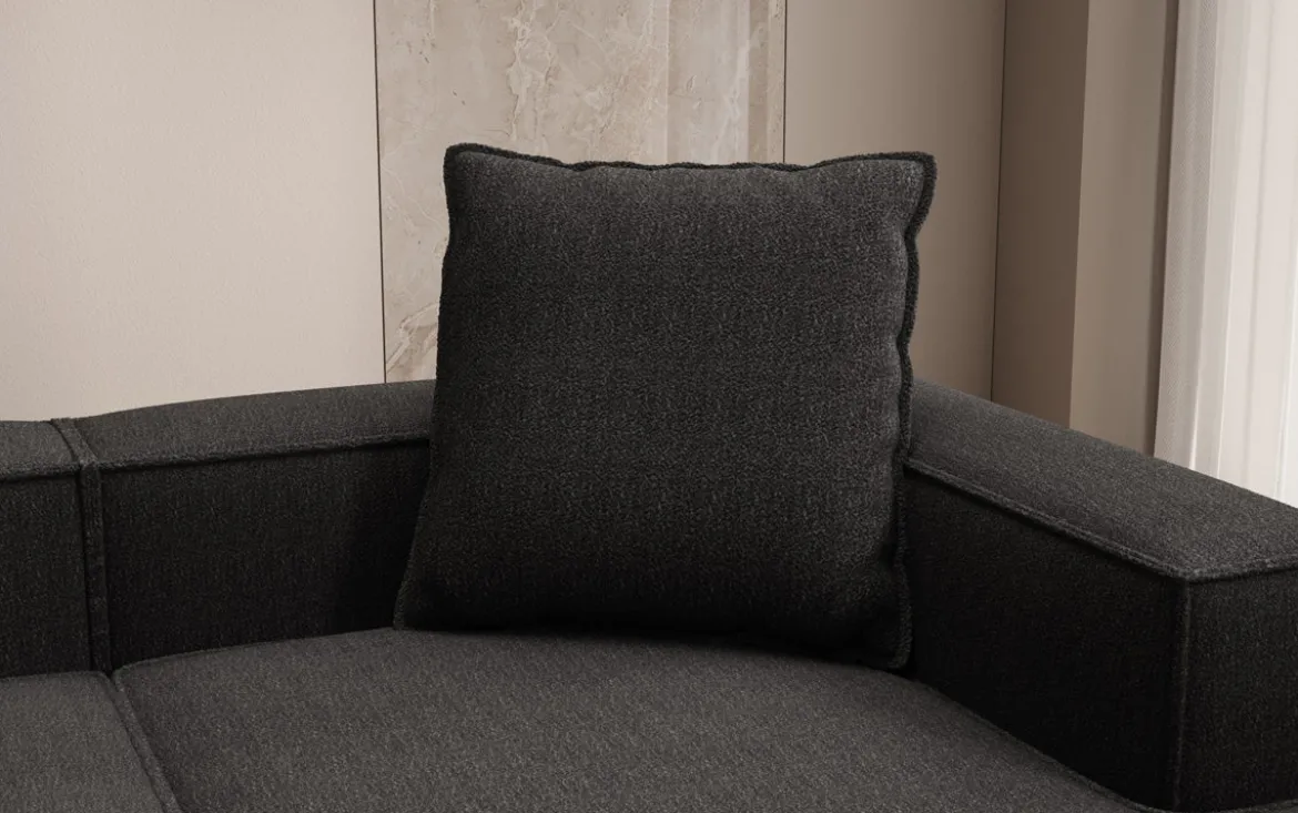 Zierkissen Lesley 60x60 in Bouclé