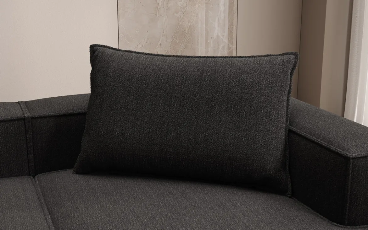 Zierkissen Lesley 45x80 in Bouclé