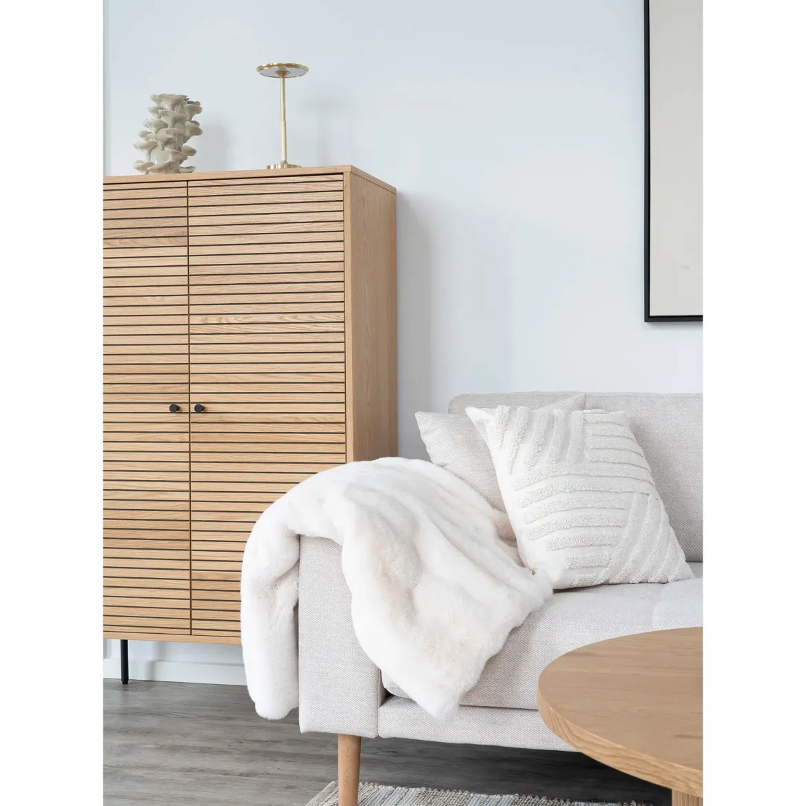 Zierkissen Milea 3D Struktur Beige 45x45 cm