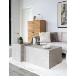 Zierkissen Milea 3D Struktur Beige 45x45 cm