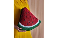 Zierkissen Palermo – Wassermelonen-Design mit Glasperlen